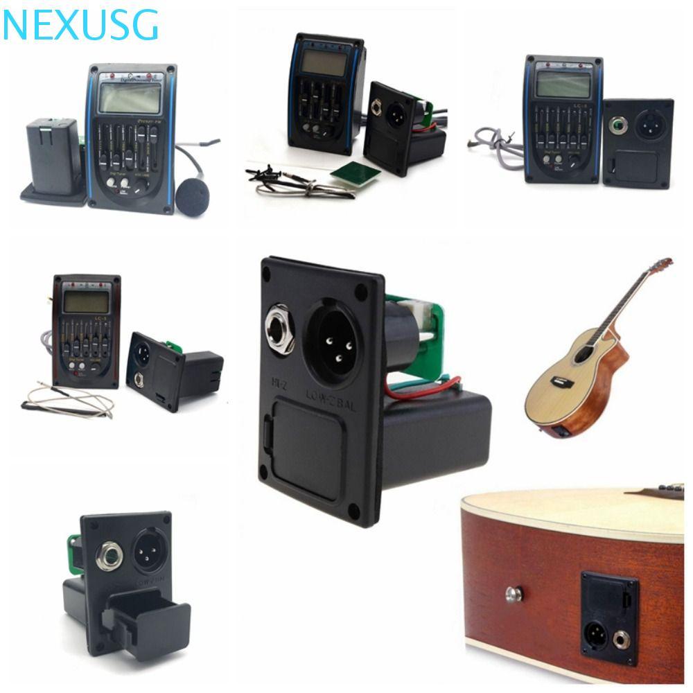 NEXUSG Band กีต้าร์โปร่ง Preamp, LC-5/4 5 Band Guitar Tuner System, เครื่องขยายเสียง EQ Equalizer พร
