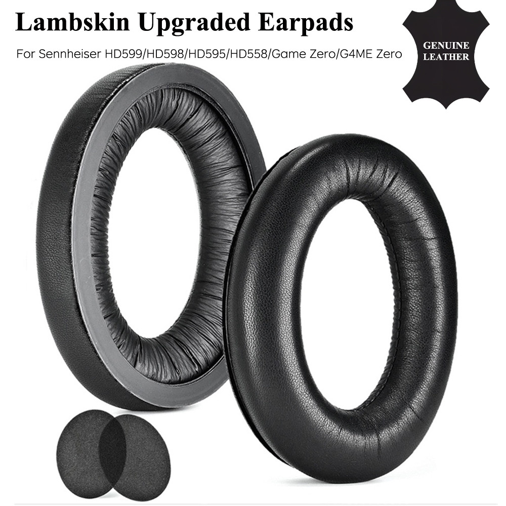 Lambskin EarPads สําหรับ Sennheiser HD599/HD598/SE/CS/SR/HD595/HD569/HD560S/HD558/เกม Zero/G4ME Zero