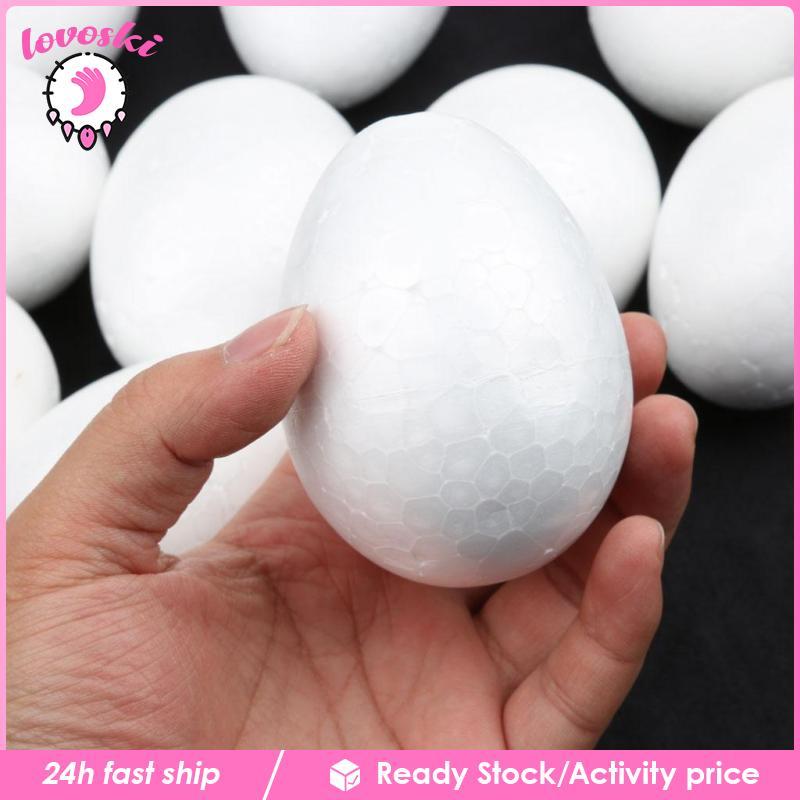 [Lovoski] 5/10/50x White Modelling Styrofoam Eggs Craft สําหรับงานฝีมือศิลปะ DIY