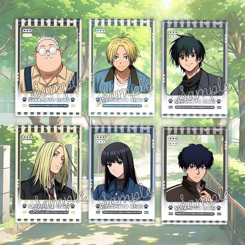 SAKAMOTO DAYS JF2026 KeyChain การ์ดโปร่งใสพวงกุญแจผู้หญิง Nagumo Yoichi อะคริลิค Key แหวน Osaragi จี