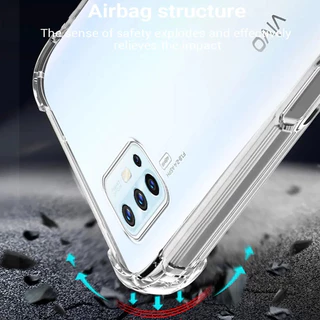 สําหรับ Vivo V17 V19 V19neo 1919 1933 ยืดหยุ่นซิลิโคนเหลวใสกึ่งโปร่งใส Anti-Yellowing ฝาครอบ 4 มุมป้องกัน Jelly Case
