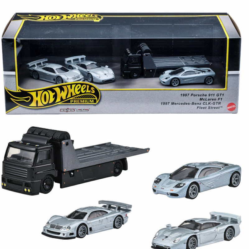 Hotwheels Hotwheels 90s Garage Set Porsche Benz CLK-GTR McLaren