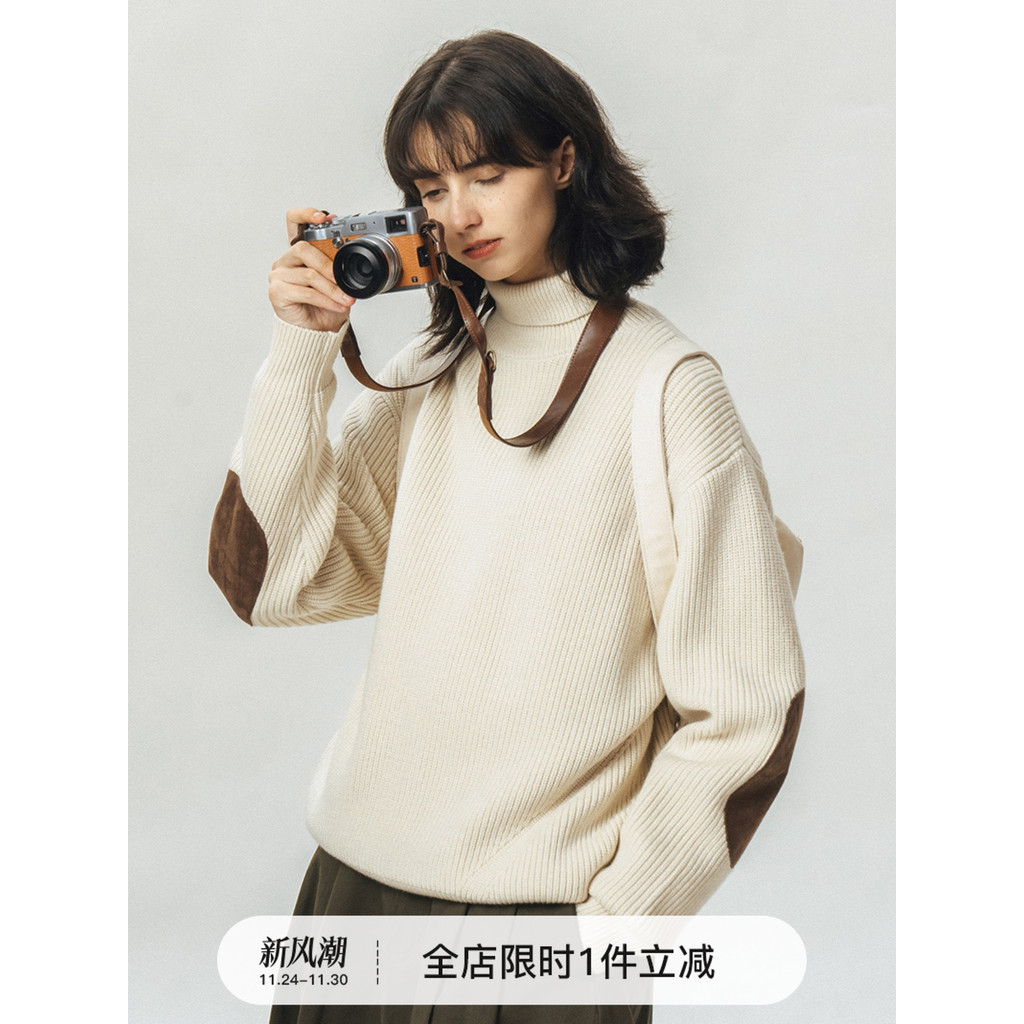 714street เสื้อกันหนาวผู้ชาย สไตล์ญี่ปุ่น Retro สำหรับฤดูใบไม้ร่วงและฤดูหนาว