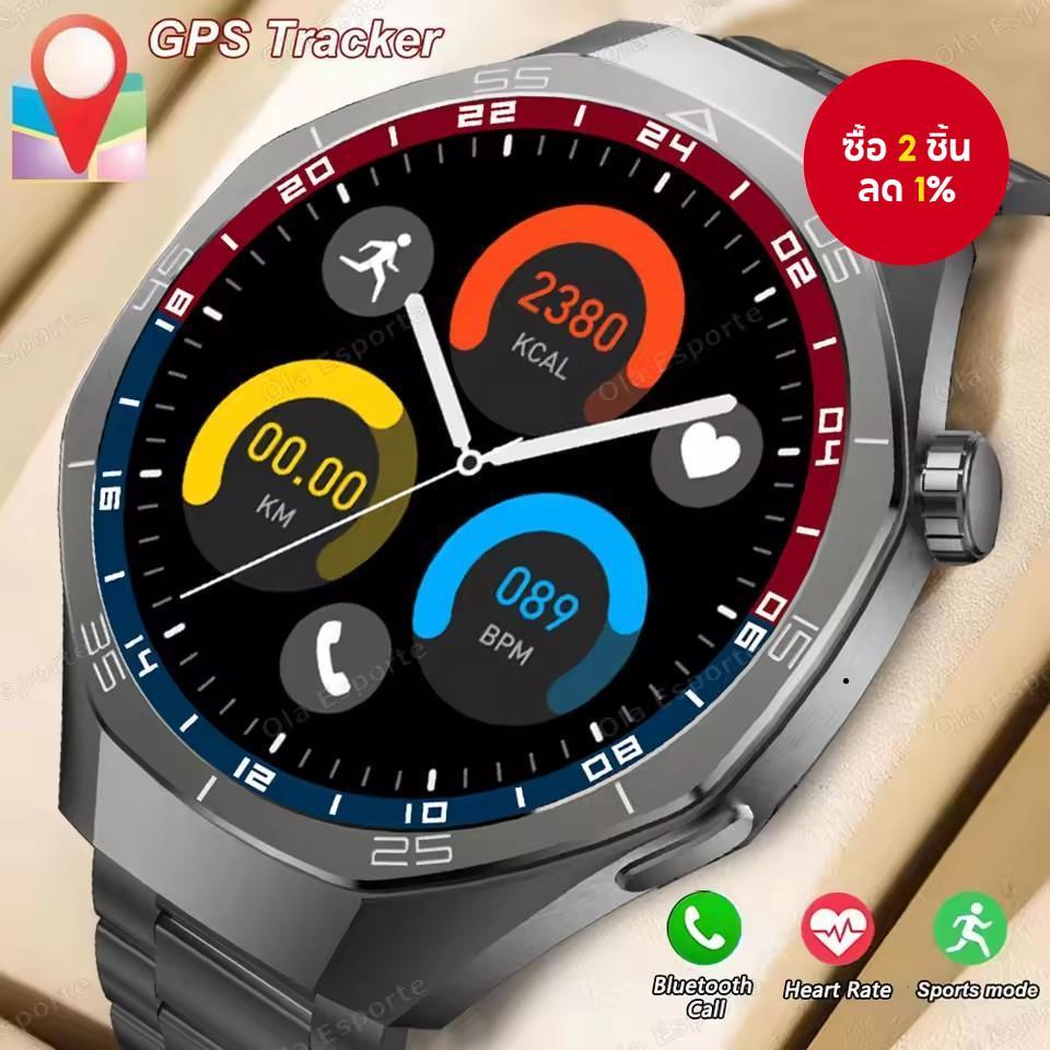 สําหรับ Huawei GT5Pro 2025 ใหม่กลางแจ้ง GPS Track กีฬาสมาร์ทนาฬิกาผู้ชาย 360*360 หน้าจอ AMOLED Heart rate บลูทูธกันน้ํา Smartwatch