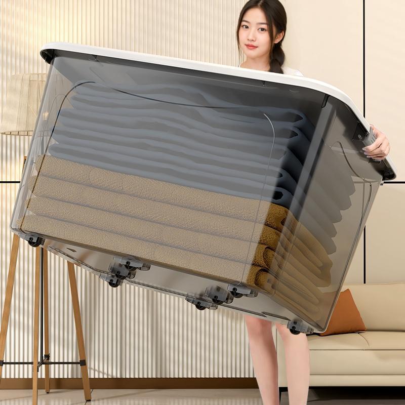 【ฮิตสุด👍】 กล่องพลาสติก 30/160/230/310/410 กล่องเก็บของ  กล่องใส่ของ ความจุสูง กล่องพลาสติก ได้เก็บของเล่นกับเสื้อผ้า - รูปที่ 3