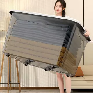 【ฮิตสุด👍】 กล่องพลาสติก 30/160/230/310/410 กล่องเก็บของ กล่องใส่ของ ความจุสูง กล่องพลาสติก ได้เก็บของเล่นกับเสื้อผ้า