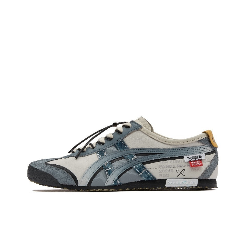 Onitsuka Tiger MEXICO 66 Panda Prank Style รองเท้าผ้าใบ Low-Top Streetwear 57V9