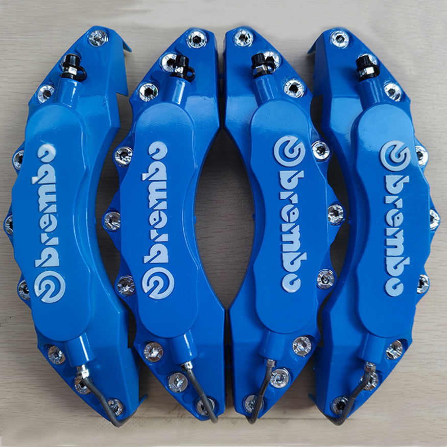 Universal สีฟ้า 3D Racing Disc เบรค Caliper ครอบคลุมขนาดใหญ่ขนาดกลางขนาดเล็กรถ to you ดุมล้อรถ RWFX FQXB สำหรับรถยนต์