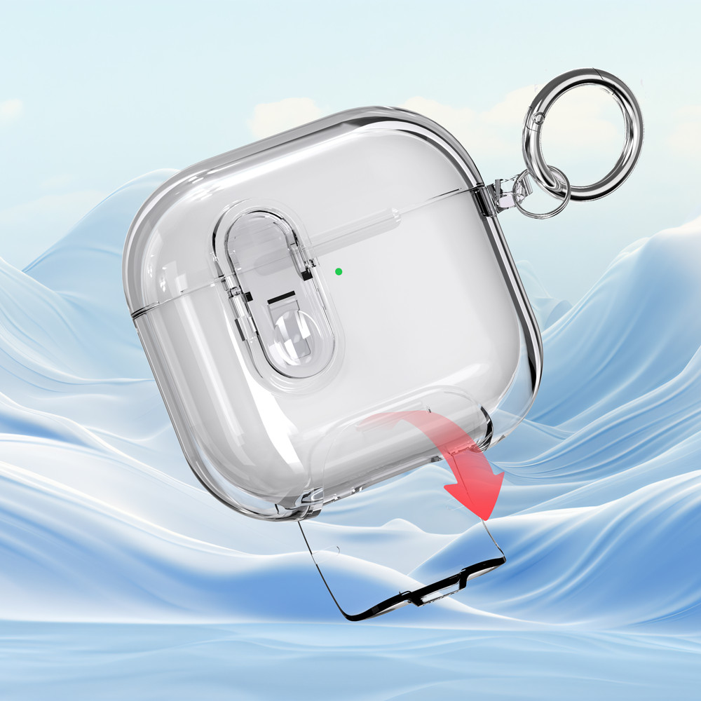 พร้อมที่วางโทรศัพท์เคส Airpod โปร่งใสสําหรับ Airpods Pro3 2025 4 Anc Pro 3 2 1 Pro2 2nd 3rd 4th Gen2