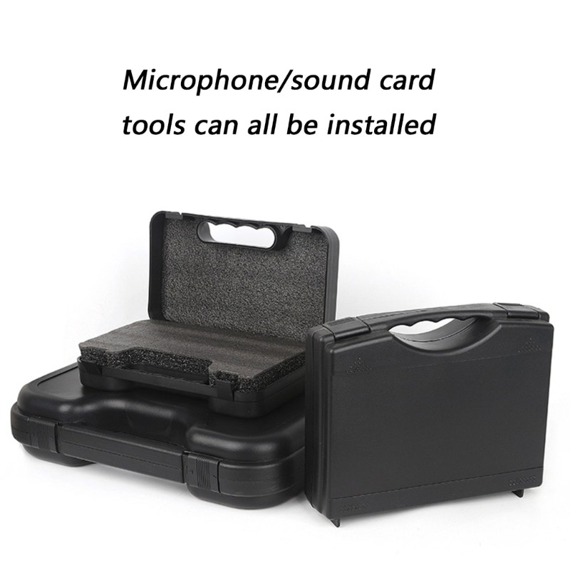 Zzz Secure Microphone Travel Box Carrying Case for Safe Transport Of Sound Gear