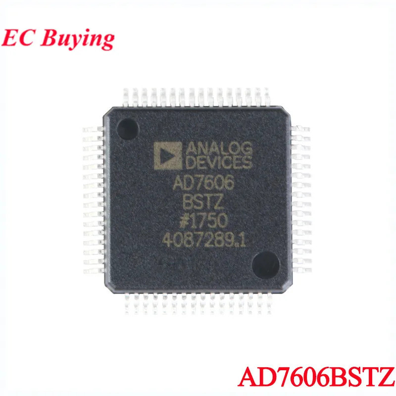 AD7606 AD7606BSTZ AD7606B LQFP-64 8-channel DAS ในตัว 16 บิต Synchronous Sampling ADC ชิป IC ใหม่และ