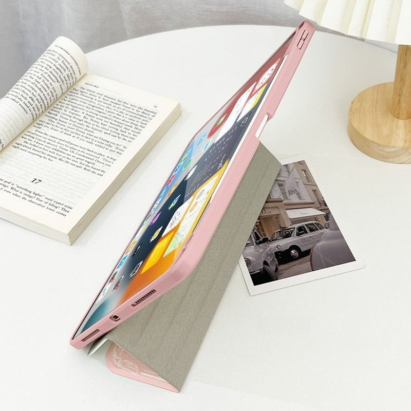 เคสไอแพด A16 Gen11 Air 7 M3 2025 Pro 11 2024 Air 6 5 4 10.9 Gen10 Gen9 Gen8 Gen7 10.2 กรณีการ์ตูน Sanrio พร้อมดินสอสล็อต 720° การหมุน - รูปที่ 7