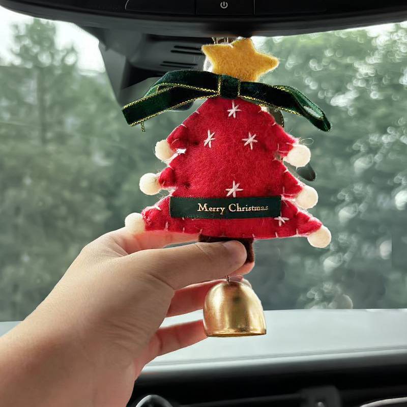 Red Christmas Tree Ornaments XINGX New Year Hanging Bell Christmas Hanging Ornaments for Decoration 