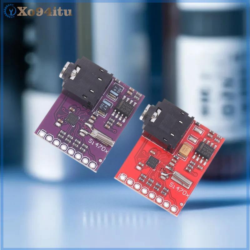 XOITU Si4703 โมดูลรับสัญญาณวิทยุ FM พร้อมอินเทอร์เฟซ RDS I2C 3.3V สําหรับ Arduino ESP32 DIY โครงการเ
