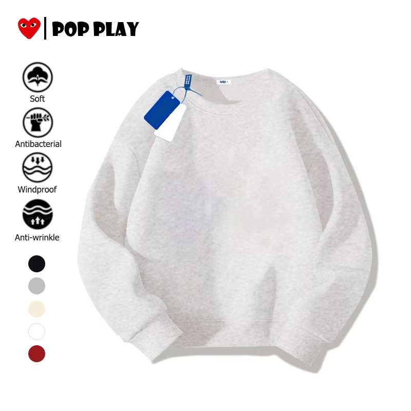 เสื้อสเวตเตอร์ ผ้าสำลีเกรดพรีเมียม ยับยาก รีดง่าย ใส่สบาย (ส่งเร็วจากไทย)