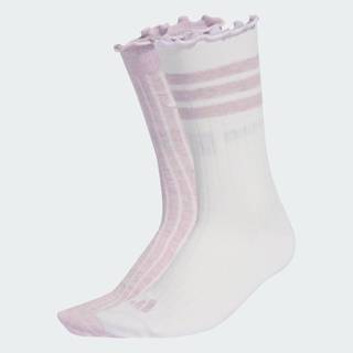 adidas Lifestyle Glow Sock 2 Pack Unisex White KC9606