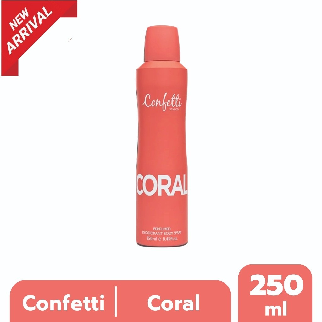 Confetti London Body Spray - Coral 250ml / คอนเฟตติ ลอนดอน บอดี้ สเปรย์ - โครัล 250มล.