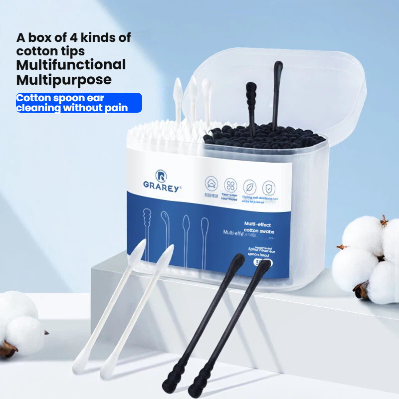 GRAREY GRAREY สําลีแคะหูปราศจากเชื้อชี้แบบใช้แล้วทิ้ง