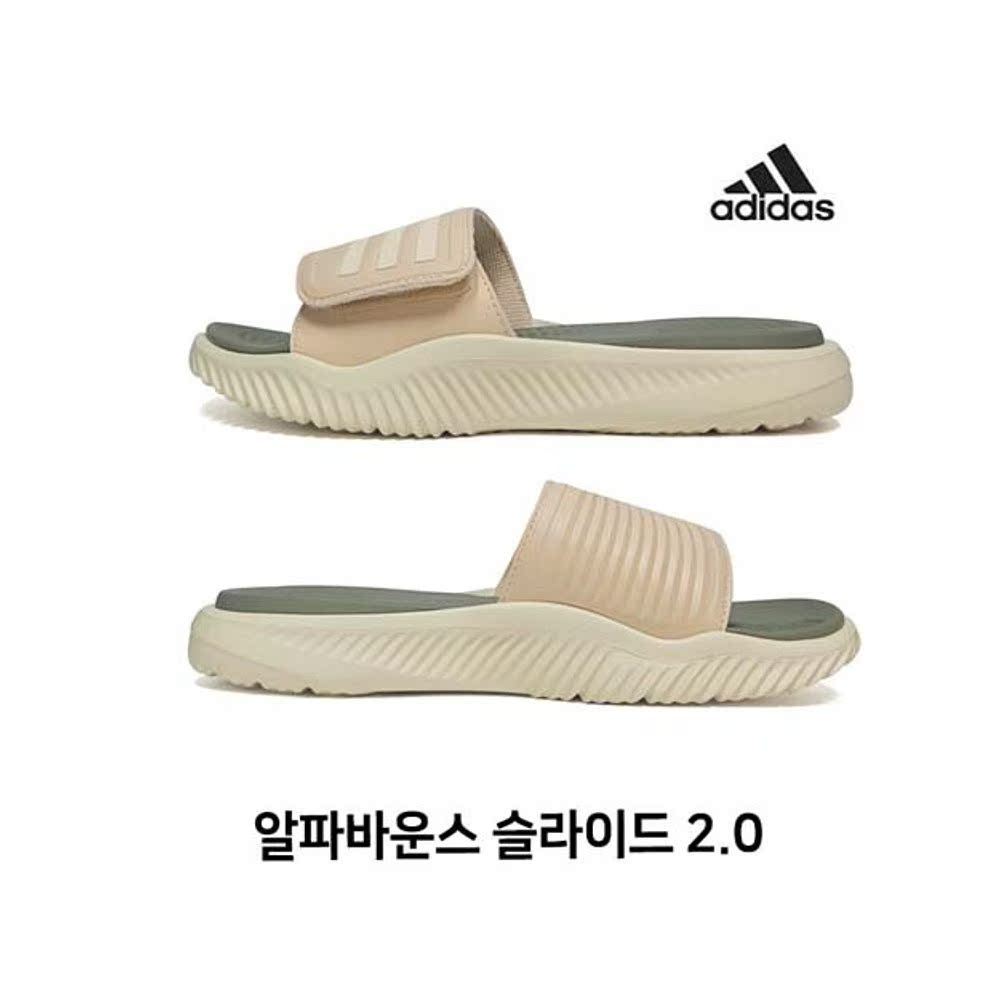 Korea Direct Mail [Adidas] Alpha Bounce Carrier Base 2.0 HP9422/รองเท้าแตะ/ในครัวเรือน