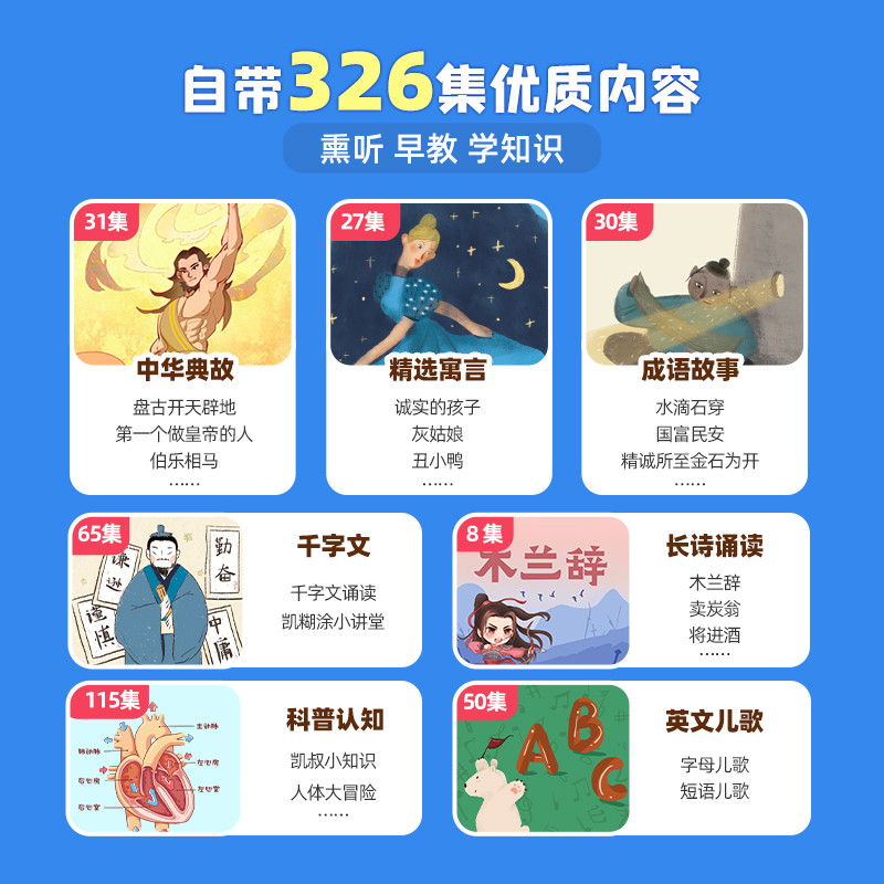 [ผลิตภัณฑ์ใหม่] ลุงไก่เล่าเรื่องราว 3 ปี + Growth Edition Early Education Machine Baby K1 Story Mach