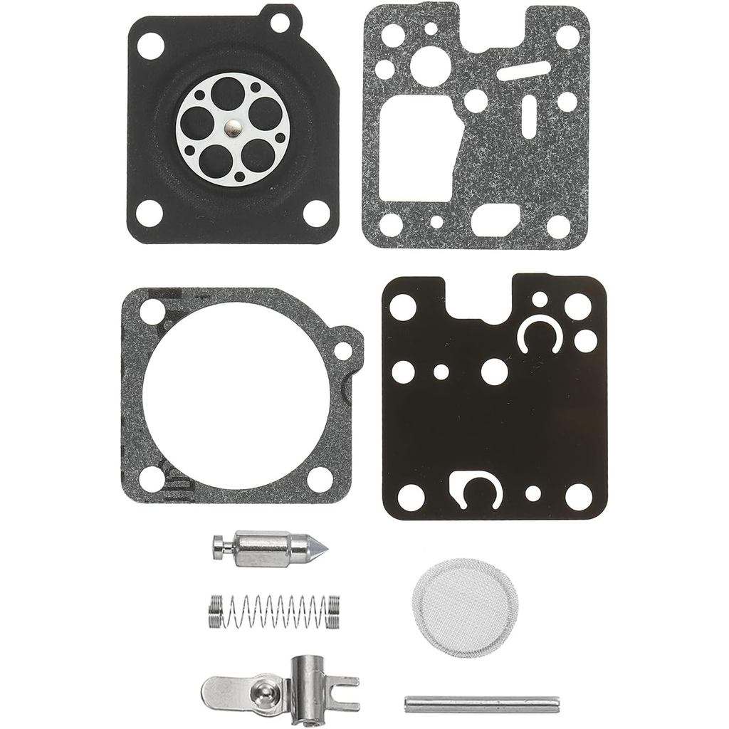 PATIKIL คาร์บูเรเตอร์ Rebuild Kit, ปะเก็นไดอะแฟรมอะไหล่ซ่อม RB-123 สําหรับ RB-K75 RB-K85 RB-K86 RB-K