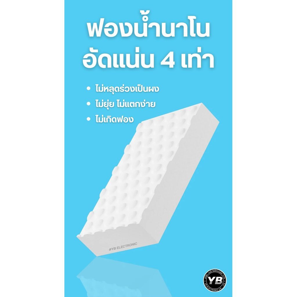 ฟองน้ำนาโน MaAnt – อัดแน่นกำลังสูง สำหรับ ลอกกาว ล้างคราบ รองรับงานทำความสะอาดบนเมนบอร์ดและชิปต่าง ๆ