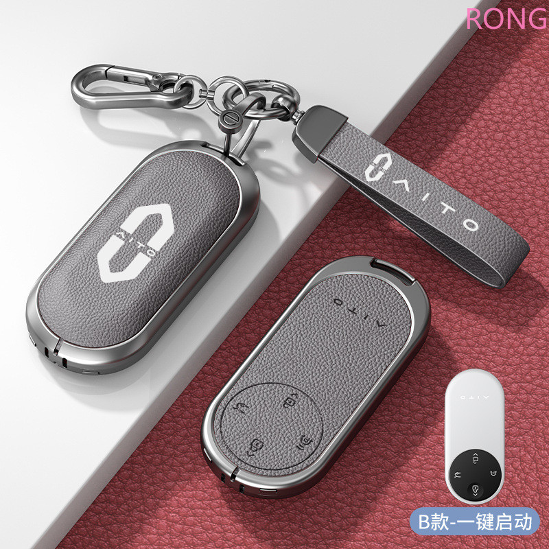 ฝาครอบกุญแจรถสําหรับ AITO M7 M8 M9 Max/Ultra Key Case ฝาครอบ Fob รถสมาร์ท Key Protector กระเป๋าผู้ถื