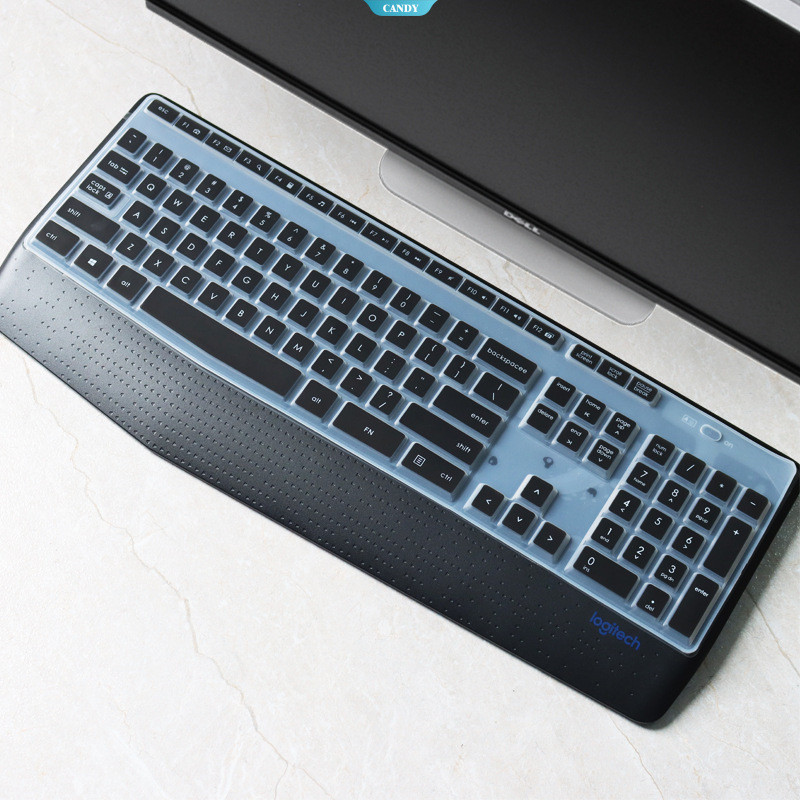 ตัวป้องกันแป้นพิมพ์ซิลิโคนการ์ตูนน่ารักสําหรับ Logitech MK345/K345 - ฝาครอบเดสก์ท็อปไร้สายเต็มรูปแบบ