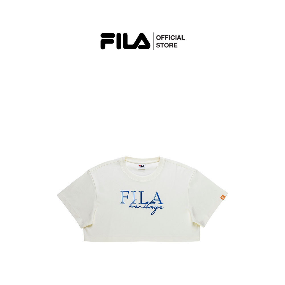 FILA เสื้อครอป ORIGIN COLLECTION รุ่น FW2TSH11015F - Off-White