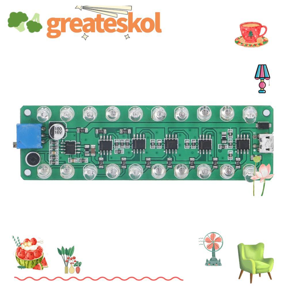 GREATESKOL VU Meter,จอแสดงผล LED ย้อนกลับการเชื่อมต่อป้องกัน LED VU Meter,LED ระบุ Melody Light Voic
