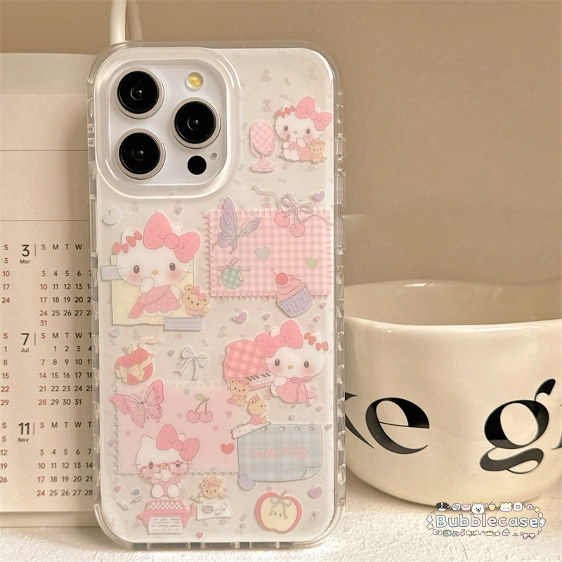 เคส Redmi A1 10C 13C 10A 13 14C 9C 9A 9C NFC Note 12 13 14 11 Pro Plus โบว์หวานเฮลโหลคิตตี้หน้าปก IMD ใหม่