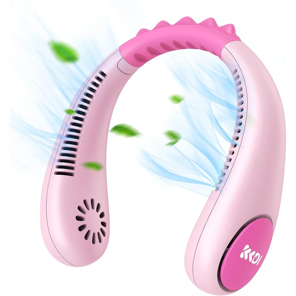 พัดลมคล้องคอเด็ก พัดลมไร้ใบพัดแบบพกพาสําหรับเด็ก 4-14Y Girls & Boys, 2600mAh USB Personal Mini Cooli