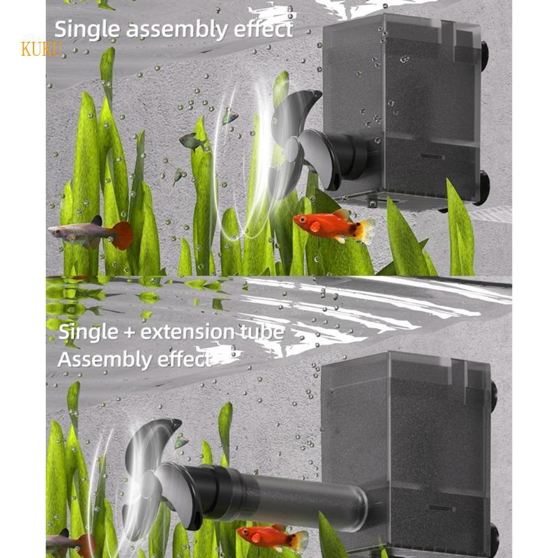 KU* Low Noise Oceanarium Geyser Pump USB Propelled พร้อมการกรองปัจจุบันสําหรับถังปลา