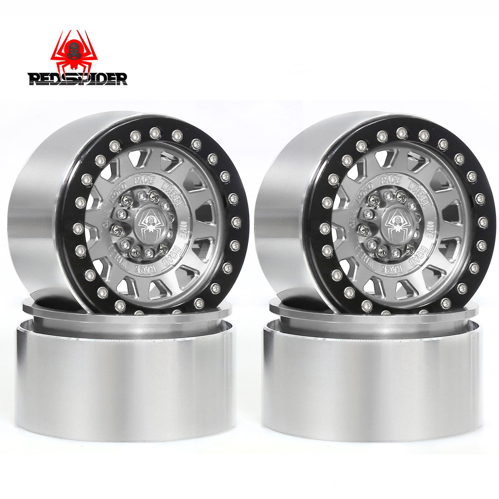 R410 โลหะ 2.2 "Beadlock ล้อ RAim ล้อ Hub สําหรับ 1/10 RC Crawler รถ Axial SCX10 Wraith RR10 RBX10 Tr