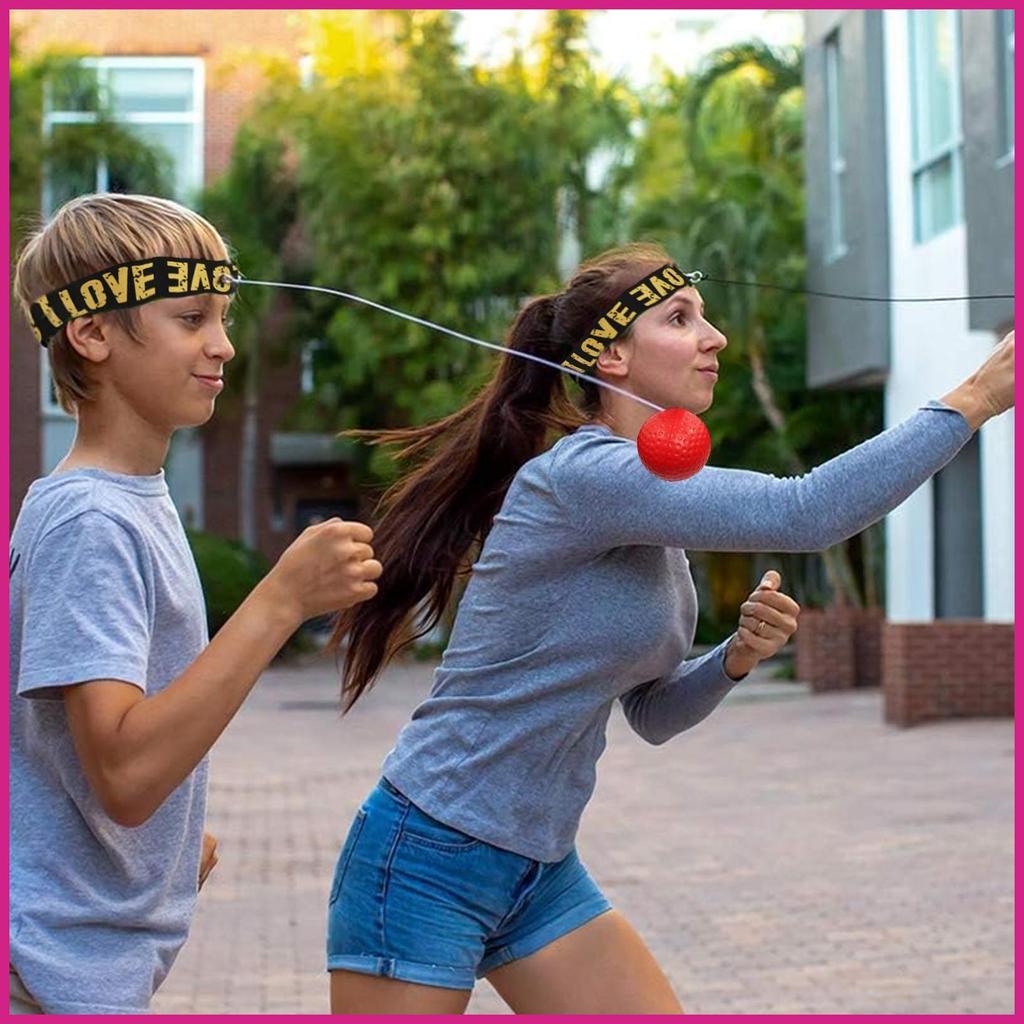 ที่คาดผมเด็ก Reflex Ball ผู้เริ่มต้นที่เป็นมิตร Reflex Ball ที่คาดผมออกกําลังกายประสานมือตา Boxing B