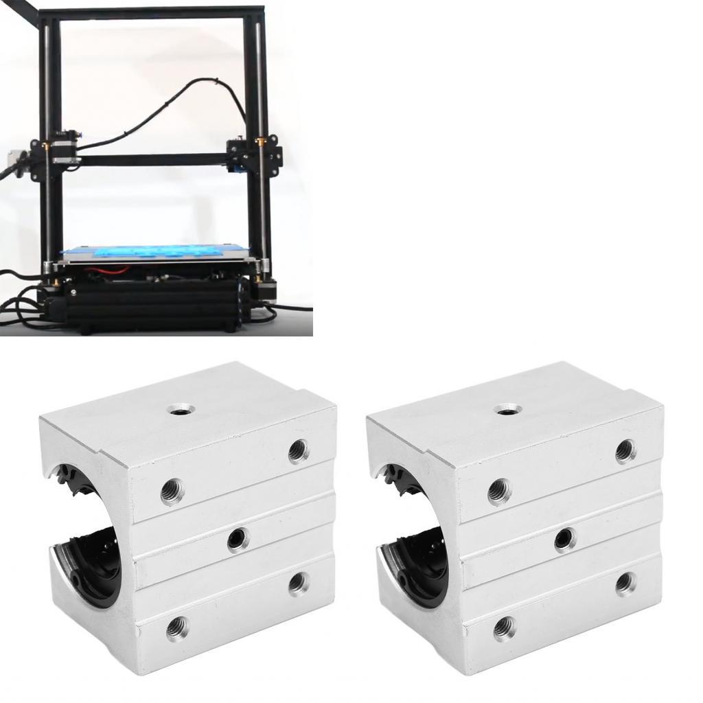 บล็อกเลื่อนแบริ่งเชิงเส้น SBR25UU อลูมิเนียมอัลลอยด์ประสิทธิภาพที่เชื่อถือได้บอลเปิดความแข็งสูงสำหรั