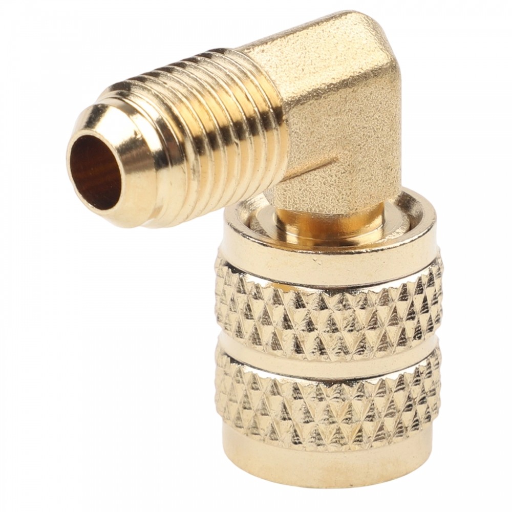 1/4 ถึง 5/16 อะแดปเตอร์ทองแดง 1/4 SAE ชายสําหรับ HVAC HVAC Conversion Connector