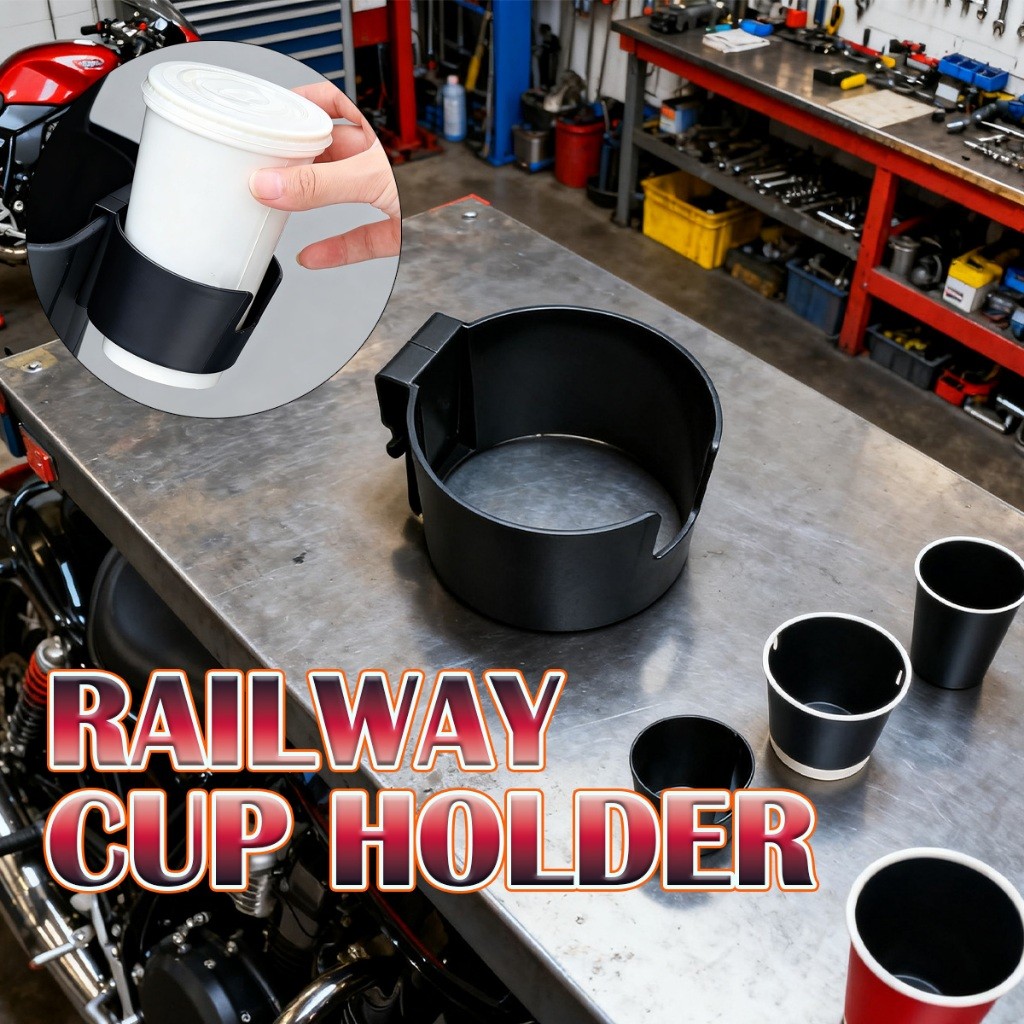 เก็บปลายทาง！1ชิ้น/2ชิ้น ที่วางแก้วน้ำมอเตอร์ไซค์ ที่วางแก้ว ทนทาน วัสดุPP ติดตั้งง่าย สำหรับอุปกรณ์เสริม - รูปที่ 2