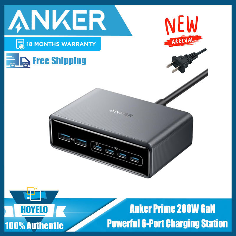 ANKER Prime ANKER Prime 200W Gallium Nitride Desktop Charger Fast Charge Multi-Port PD หัวชาร์จ A268