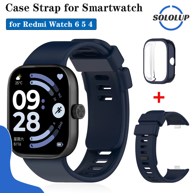 For Smartwatch Xiaomi Redmi Watch 6 5 4 สายรัดข้อมือซิลิโคน นุ่ม ยืดหยุ่น กันกระแทก TPU เคสป้องกันหน้าจอ สำหรับ
