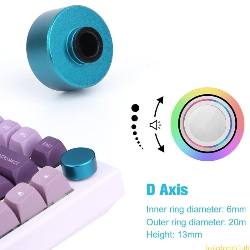 Love Metal Knob ทรงกลมสําหรับ F75 IK75 คีย์บอร์ดแบบกลไกช่วยเพิ่มฟังก์ชั่นสําหรับเกมเมอร์และนักออกแบบ