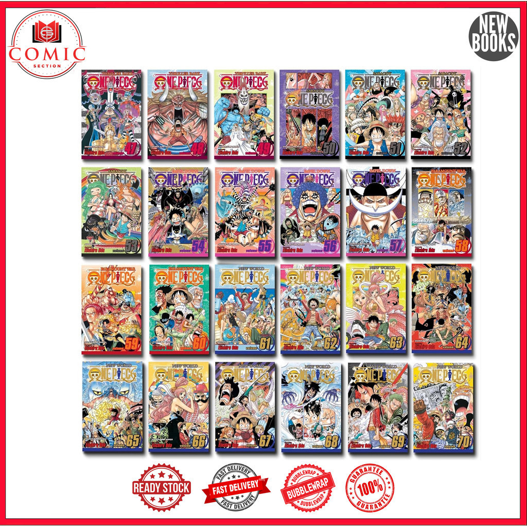มังงะวันพีซ เล่ม 1-100 (ฉบับภาษาอังกฤษ)