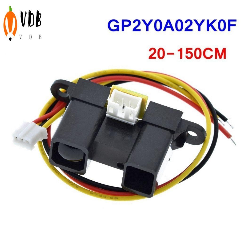 GP2Y0A02YK0F โมดูลเซ็นเซอร์ระยะทางอินฟราเรด - ช่วง 20 ซม. ถึง 150 ซม.
