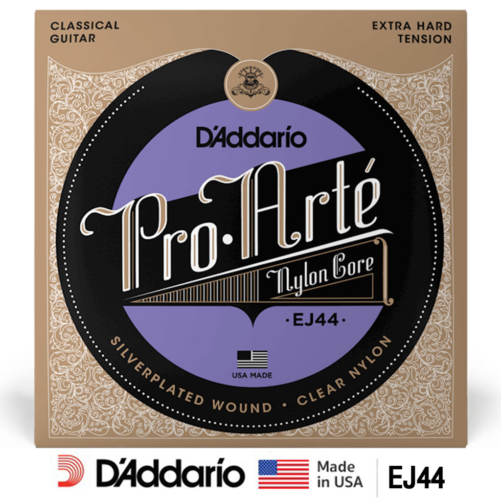D'Addario® Pro-Arté Nylon EJ44 สายกีตาร์คลาสสิค ไนลอนใส แบบพรีเมียม ของแท้ 100% (Extra Hard Tension,