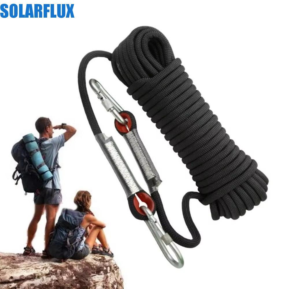 เชือกปีนเขา SOLARFLUX ขนาด 10 มม. ทนทาน ส่งเสริมความปลอดภัย สำหรับการปีนเขาและรถกู้ภัย