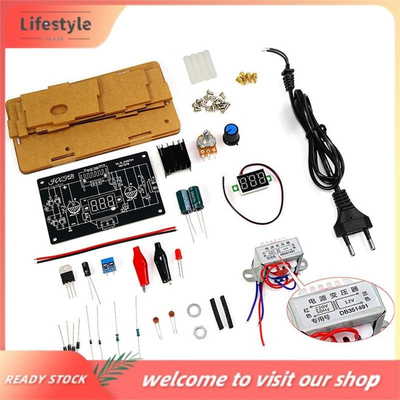 [Lifestyle] LM317 แหล่งจ่ายไฟควบคุมแบบปรับได้ DIY Kit LM317 ถึง DC 1.25-12V แหล่งจ่ายไฟเสถียร (พร้อม