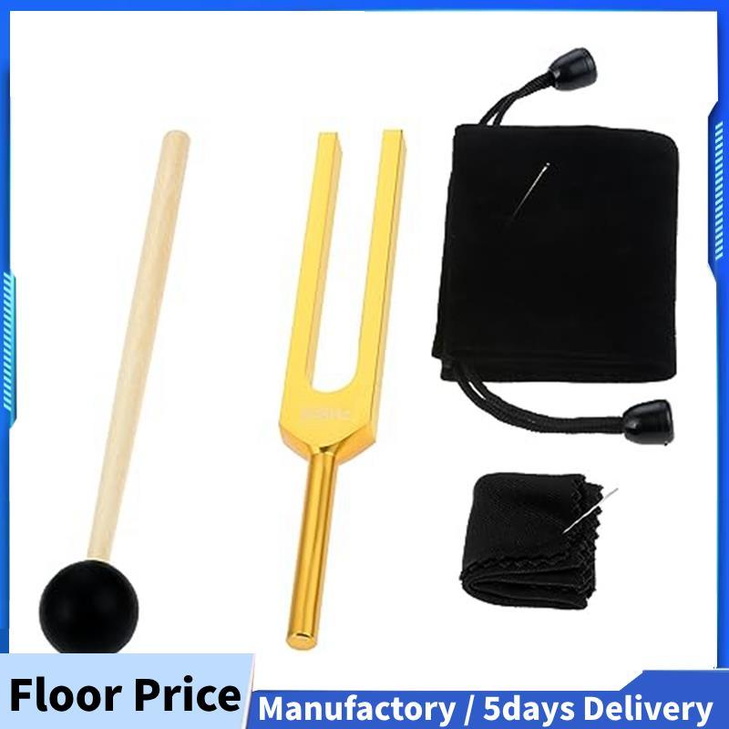 ส้อมจูน 528 Hz ส้อมจูนสีทอง 528 Hz สําหรับ Healing เครื่องดนตรี การทําสมาธิ ผ่อนคลาย