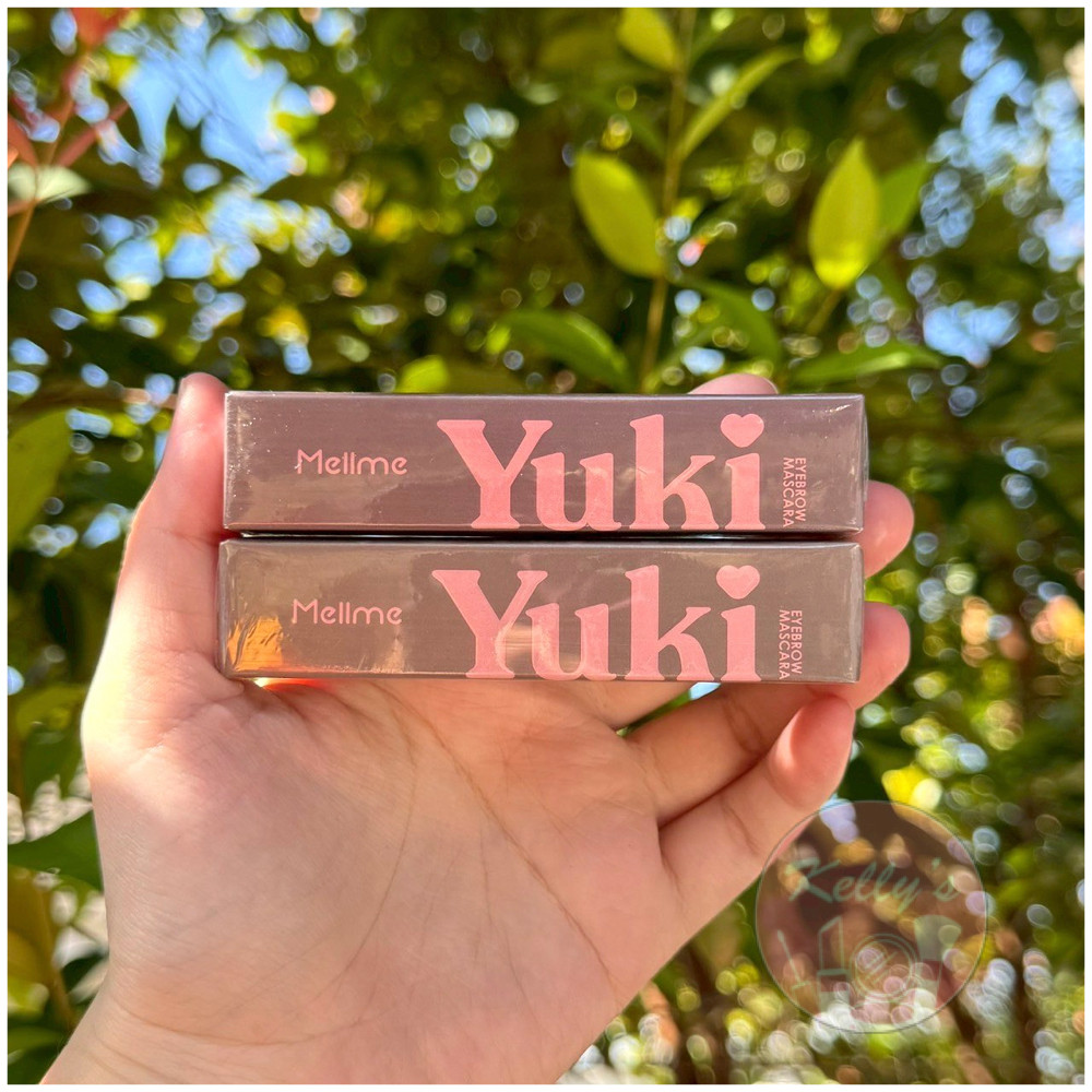 <<Kelly's Shop>> MELLME Yuki Eyebrow Mascara 5 G. #01 Neko Natural Brown / #02 Kirei Gold Brown