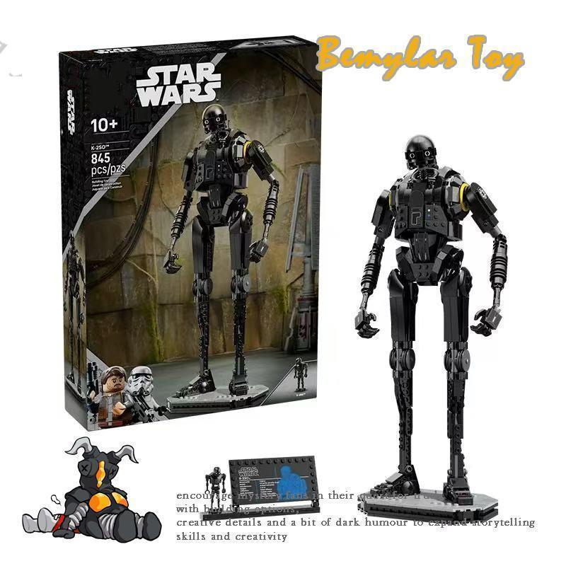 Bemular Hobby BM1X เข้ากันได้กับ star wars 75434 多:K-2SO 安保机器人 Building blocks EW7