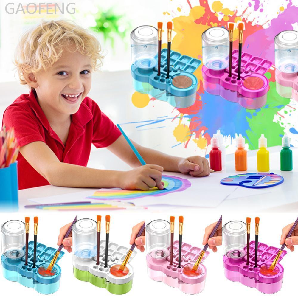 GAOFENG 500ML แปรงทาสีทําความสะอาดแปรงสีน้ํา Rinser พร้อมท่อระบายน้ําทําความสะอาดล้างถ้วยสีตู้น้ําแป